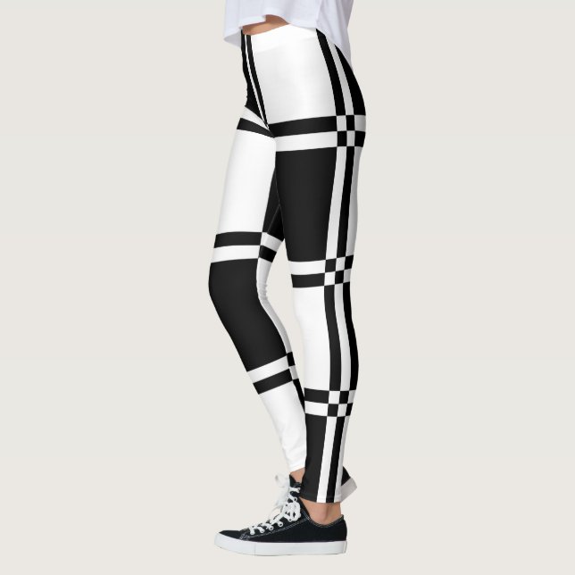 Legging Verificado em preto e branco (Esquerda)