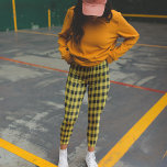 Legging Verificadores Amarelos<br><div class="desc">Padrão de xadrez amarela</div>