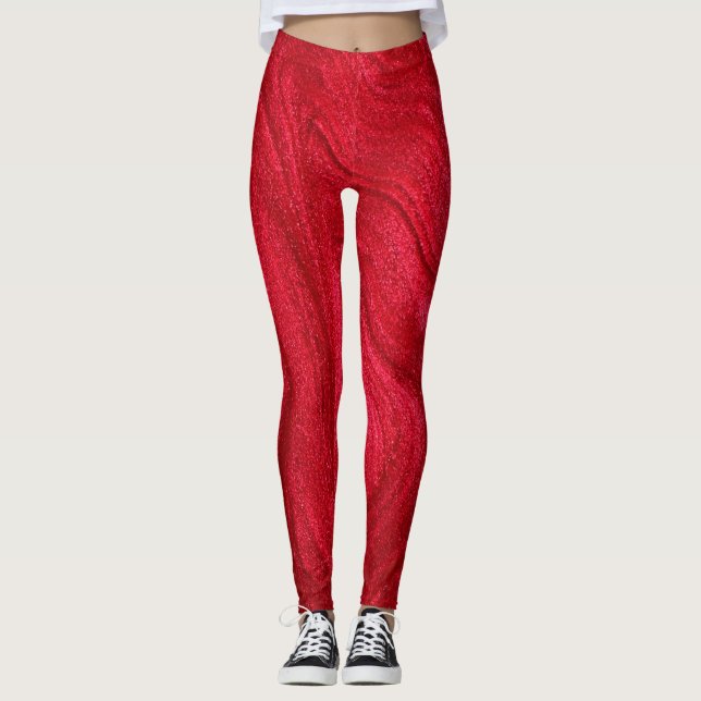 LEGGING VERMELHO BRILHANTE (Frente)