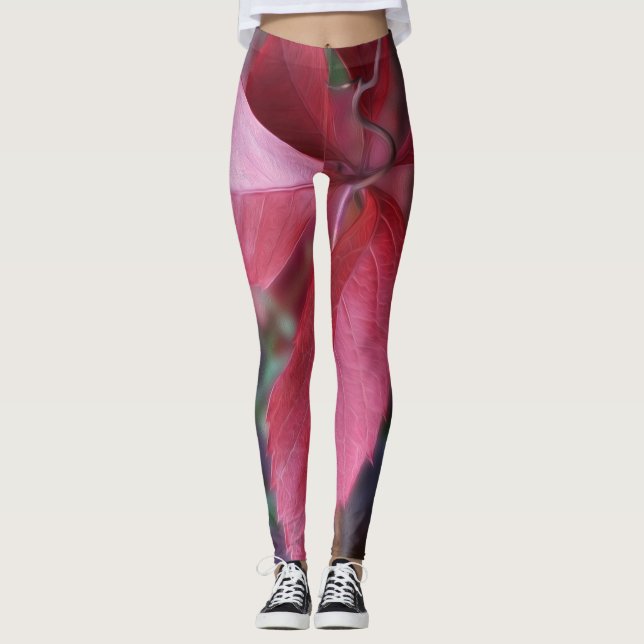 Legging Vermelho do outono (Frente)