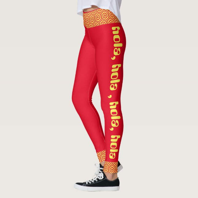 Legging vermelho e amarelo (Esquerda)