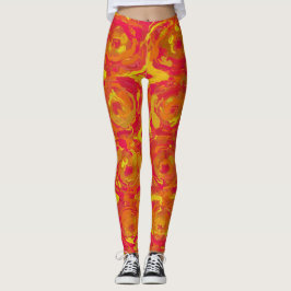 Legging Vermelho e Amarelo