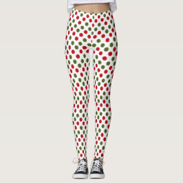 Legging Vermelho E Verde
