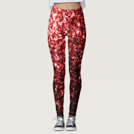 Legging Vermelho Escuro brilho Glitter glamour