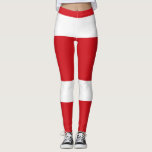 Legging Vermelho listrado<br><div class="desc">Padrão temático do Natal listras vermelhas.</div>