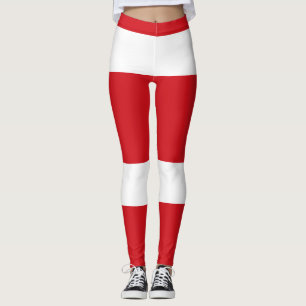 Legging Vermelho listrado