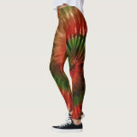 Legging Vermelho Verde e Dourado Psicodélico Tie Dye<br><div class="desc">Estas leggings apresentam um design de corante amarelo verde-vermelho e dourado psíquico que lembra a contracultura hippie dos anos 60. Perfeito para ioga, correndo, trabalhando na academia, ou apenas quando você quer vestir umas fotos sexy bonitinhas. As cores de Natal são perfeitas para os feriados, ou quando você quiser uma...</div>