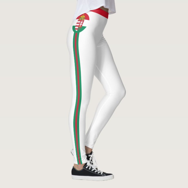 Legging Viagem de moda/fã desportiva de bandeira húngara  (Direita)