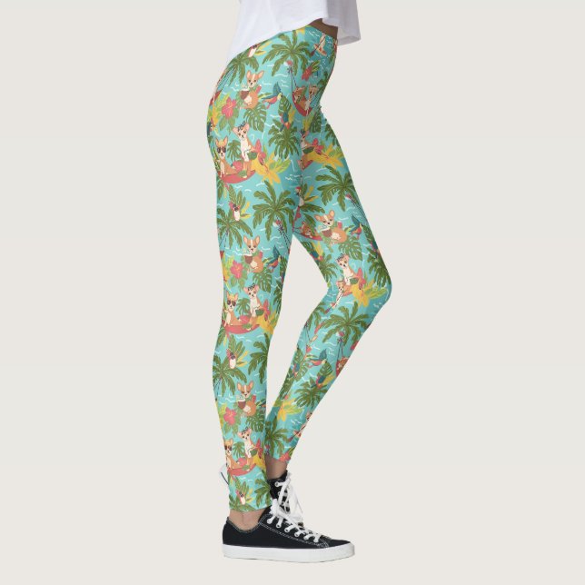 Legging Vibes de Praia Tropical de Chihuahua (Direita)