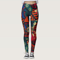 Vibrant African Geometric Tribal Abstract Pattern