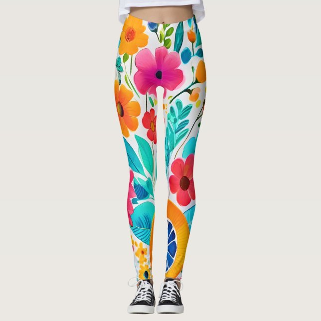 Legging Vibrant Floral Fiesta (Frente)