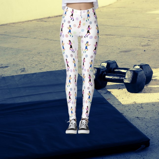 Legging "Vibrant Stride Women Girls Leggings" (Criador carregado)