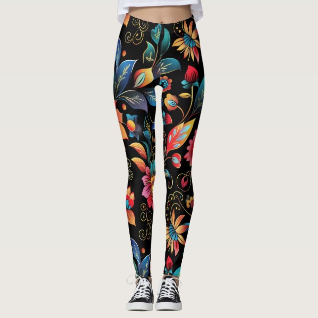 Legging Vibrante Floral (Frente)