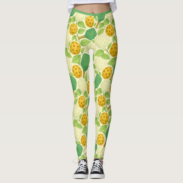 Legging Viburnum de bola de neve chinesa picleball (Frente)