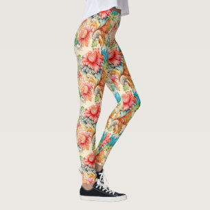 Legging Victorian Vintage - Padrão Floral