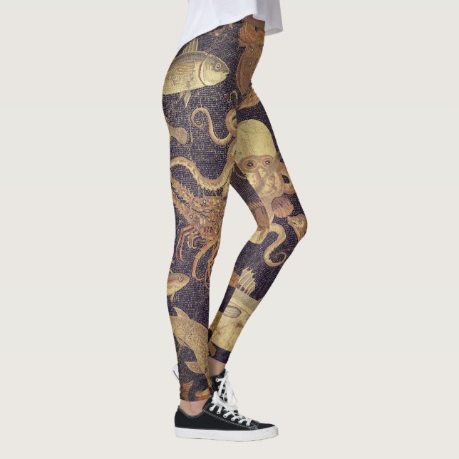 Legging Vida marinha, mosaico de Pompeia (Direita)