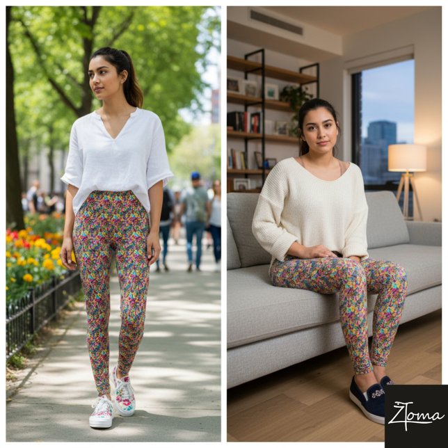 Legging vidro colorido quebrado (Criador carregado)