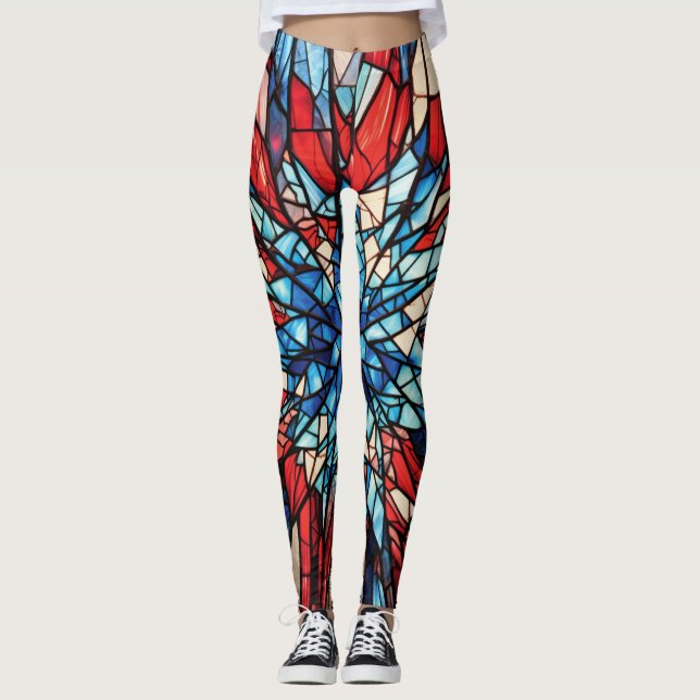 Legging Vidro Mantido Patriótico (Frente)