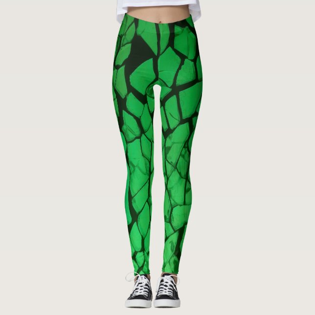 Legging Vidro Verde Quebrado (Frente)