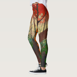 Legging Vincent van Gogh - Árvore de ameixa de flores