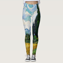 Legging Vincent Van Gogh - Campo de Trigo com Cipras