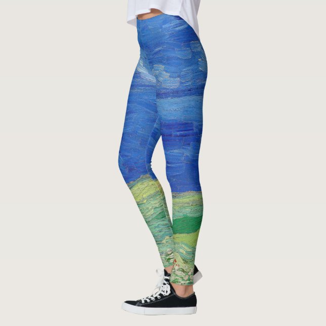 Legging Vincent van Gogh - Campos de rodas sob as nuvens d (Esquerda)