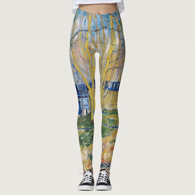 Legging Vincent van Gogh - O Trem Azul (Frente)