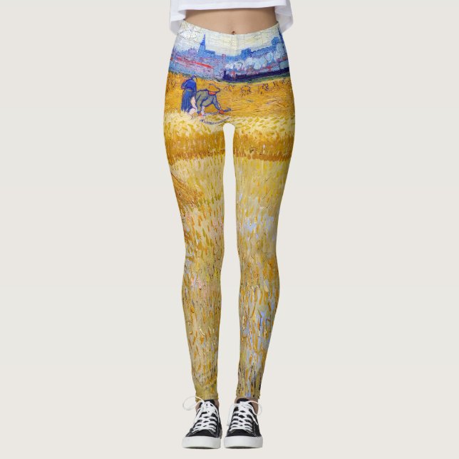 Legging Vincent van Gogh - Os Harvesters (Frente)