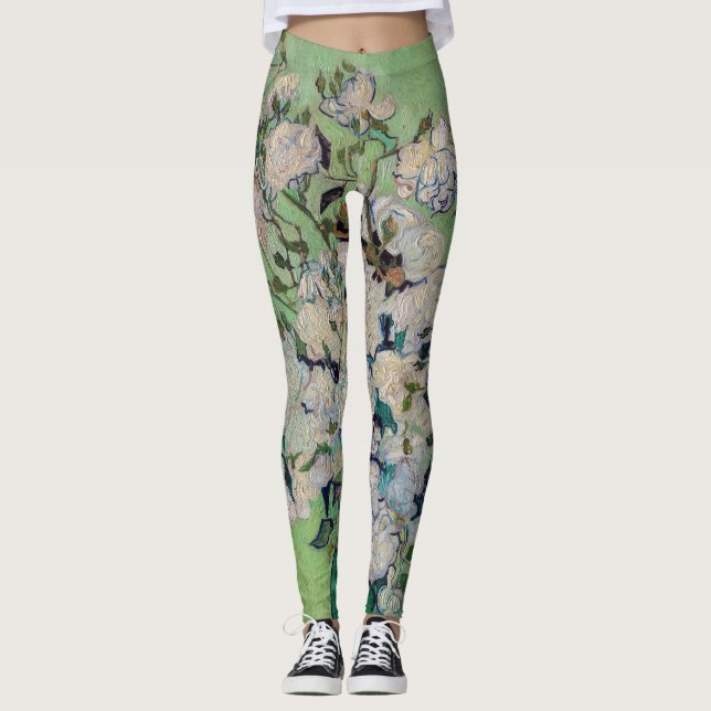Legging Vincent van Gogh - Rosas (Frente)