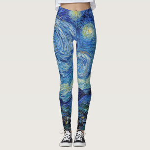 Legging Vincent Van Gogh Starry Night Vintage