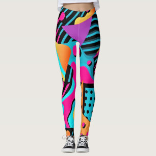 Legging Vintage 90s Calças de Yoga