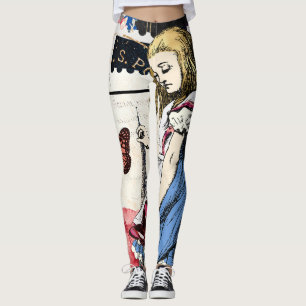 Legging Vintage Alice no País das Maravilhas