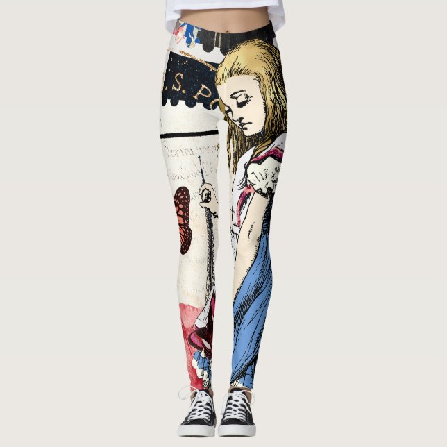 Legging Vintage Alice no País das Maravilhas (Frente)