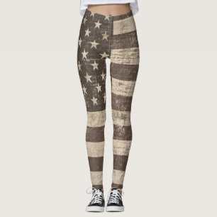 Legging Vintage American Flag