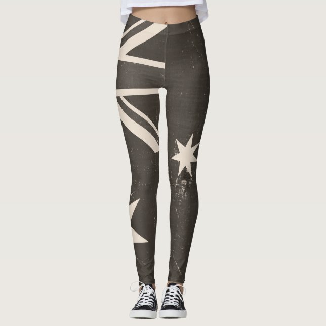 Legging Vintage Austrália Flag (Frente)