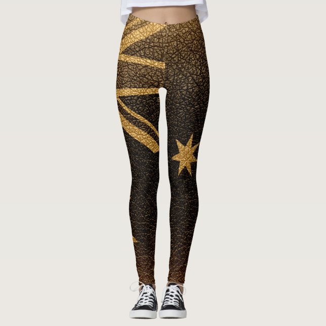 Legging Vintage Austrália Flag #9 (Frente)