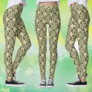 Legging Vintage Blarney Castle e Shamrocks Kaleidoscope