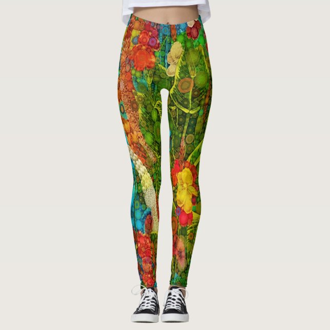 Legging Vintage Bloom Tropical Wilflower (Frente)