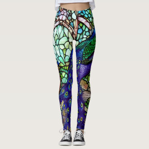 Legging Vintage Colorida Peacock Vidro Escondido