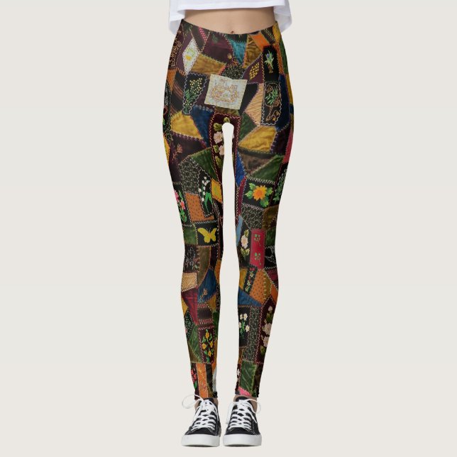 Legging Vintage Crazy Quilt (Frente)