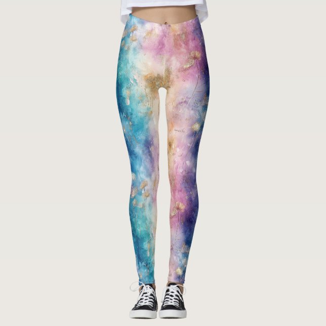 Legging Vintage Dandelion Abstract Pattern (2) (Frente)