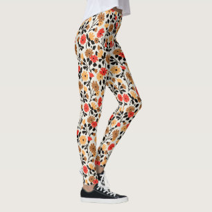 Legging Vintage Floral Painting