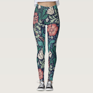 Legging Vintage Floral Pattern, William Morris