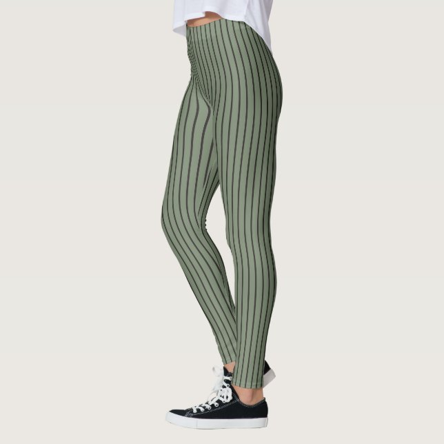 Legging Vintage Green Stripes (Esquerda)