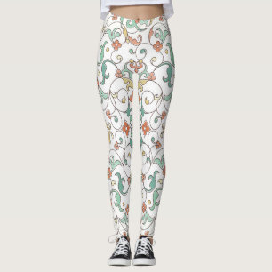 Legging Vintage Line Art Eastern Ornament