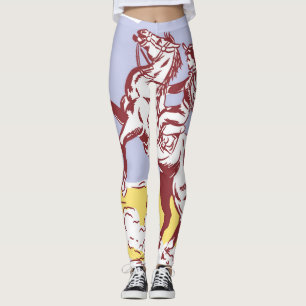 Legging Vintage Line Drawing.