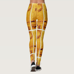 Legging "Vintage Mandan Turtle Art"