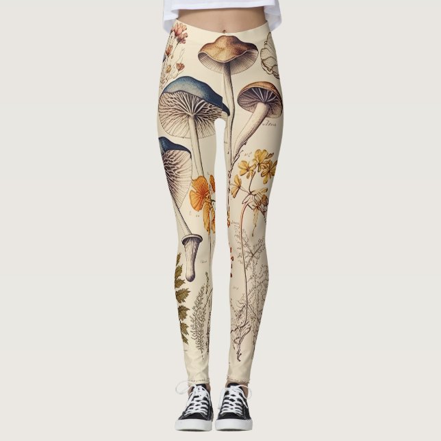 Legging Vintage Mushroom Naturalist (Frente)