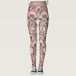 Legging Vintage Pale Lace em Preto