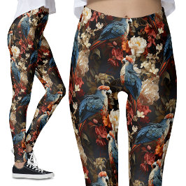 Legging Vintage Parrot Floral